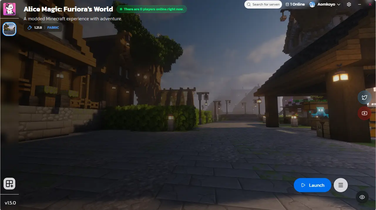 Preview of a custom Neko Launcher Instance